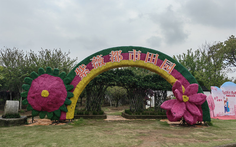 紫薇都市田園景區(qū)一隅。